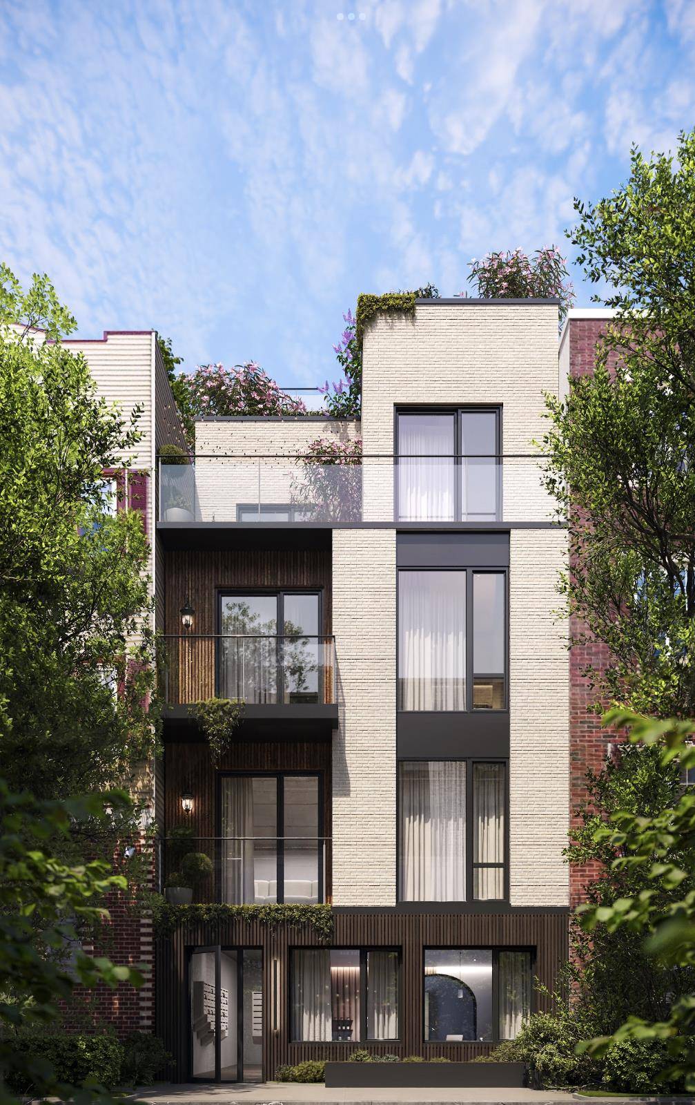 1B features a large backyard and lower patio that offers over 400 sf.