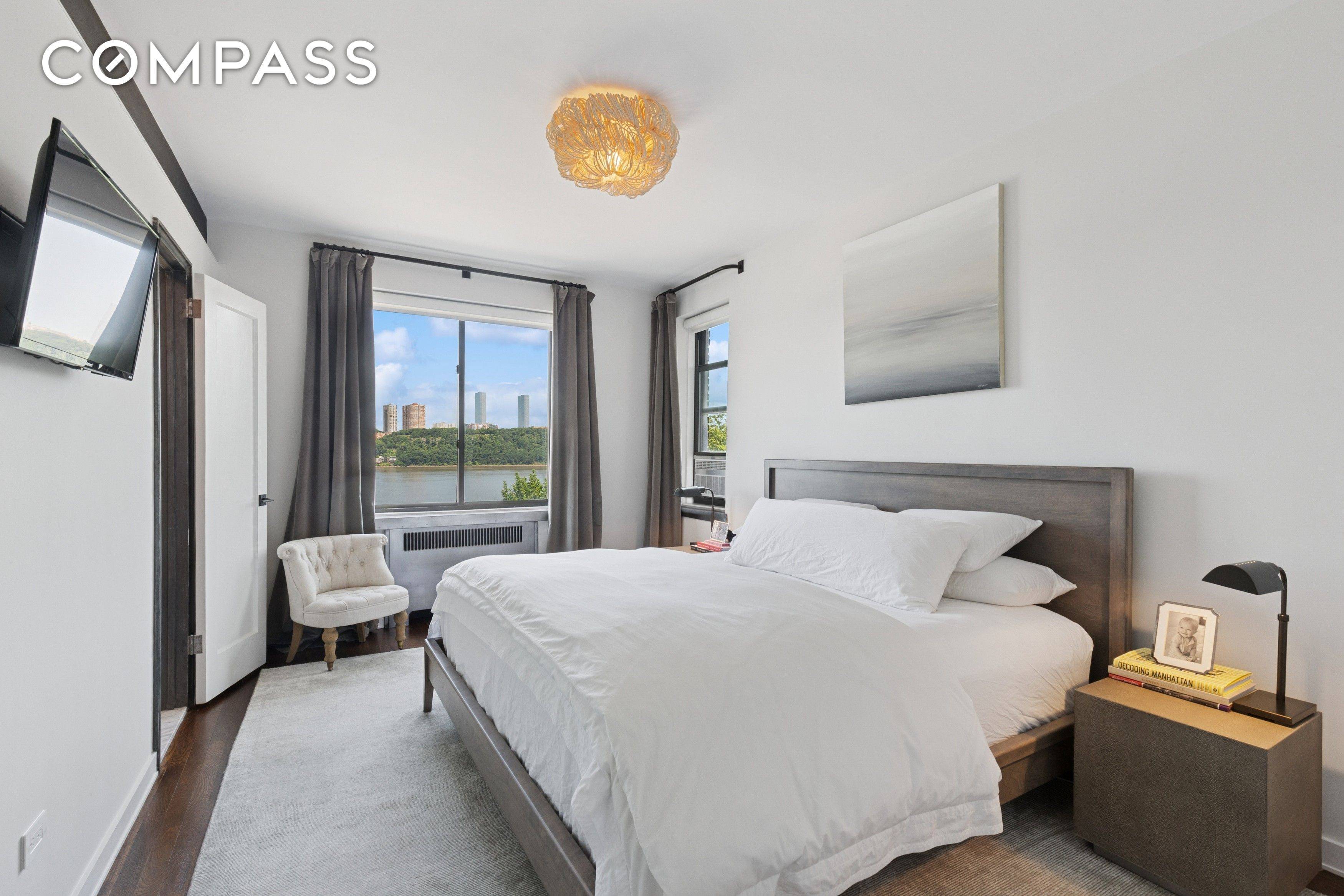14 WINDOWS OVERLOOKING THE HUDSON RIVER AND GWB Perfection everywhere the eye can see.