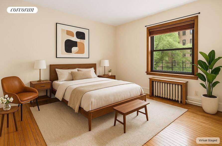 Welcome to 312 W 98th St, a two bedroom, one bath apartment in a four unit brownstone townhouse.