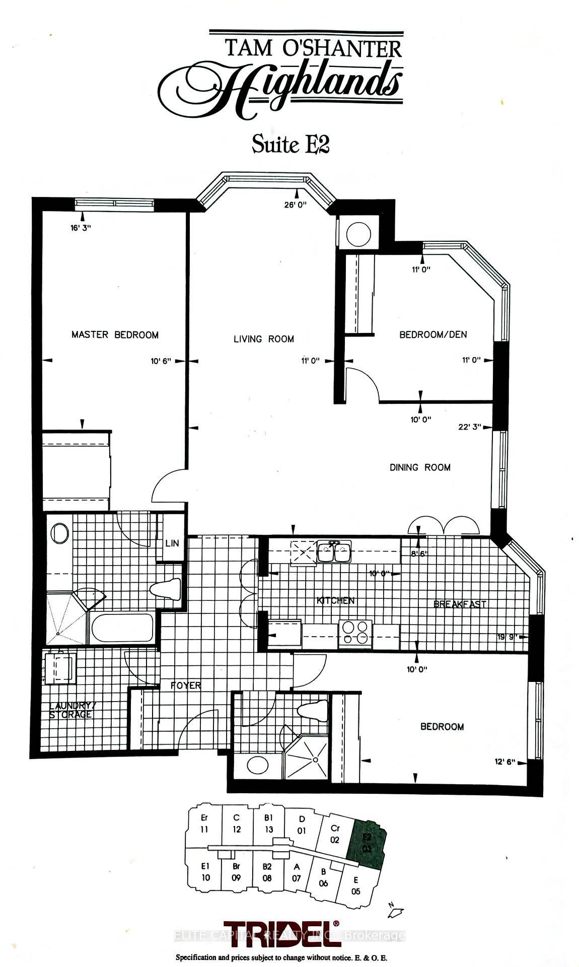 Location ! Location ! Tridel Luxury Condo at Tam OShanter Highlands.