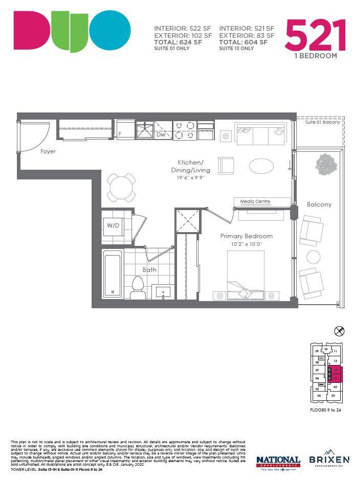 Fantastic Living In The Brand New Duo Condos.