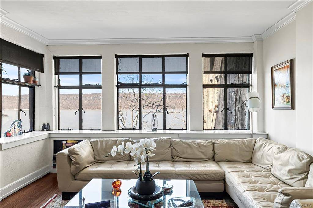 Accepted Offer, Continue Showing Villa Charlotte Bronte, a 17 unit apartment complex built in the 1920s, with intimate views of the Hudson River.