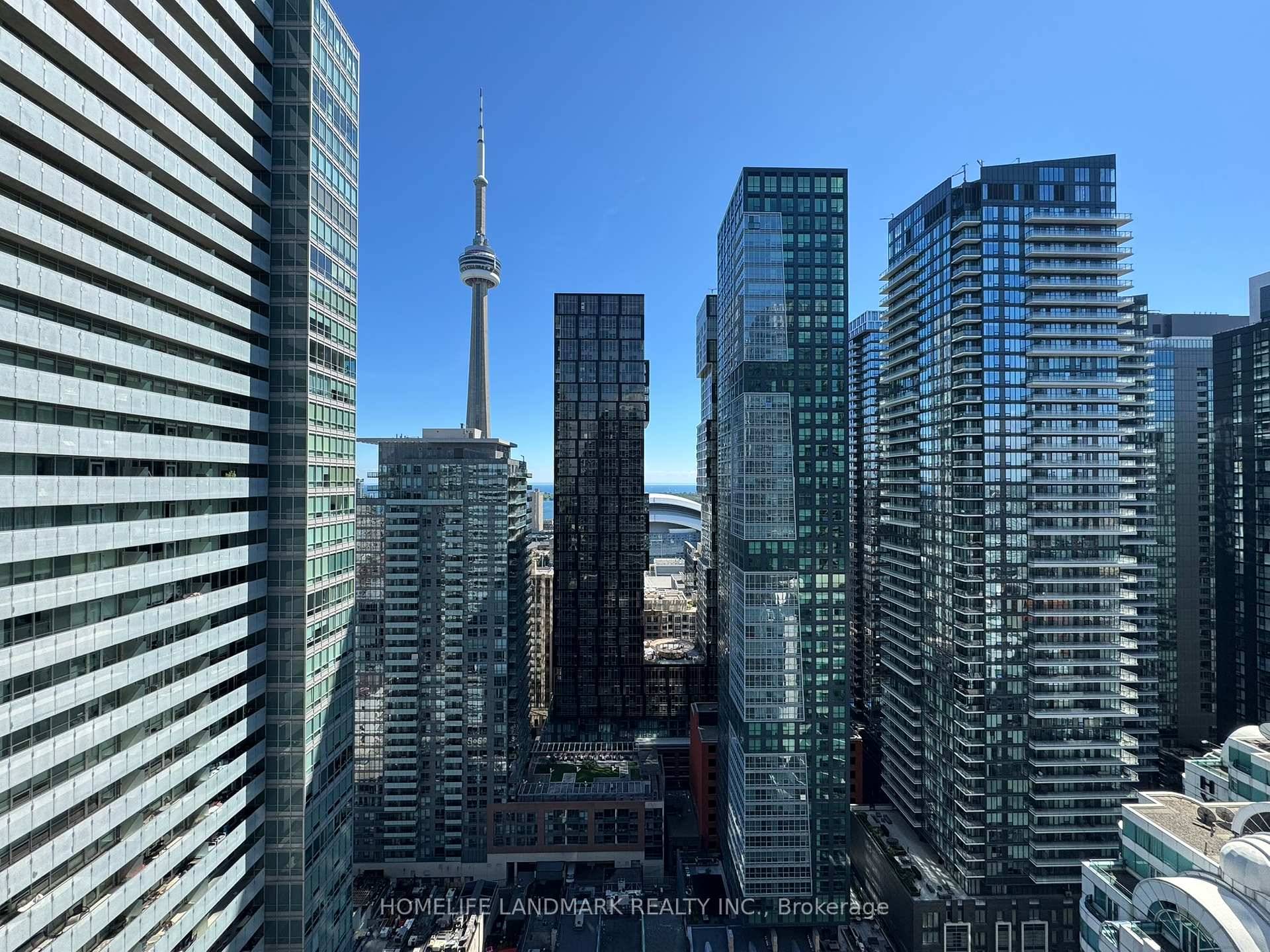South facing, one bedroom condo at the sought after Cinema Tower, with a large balcony and unobstructed breathtaking views of the Cityand Lake Ontario.