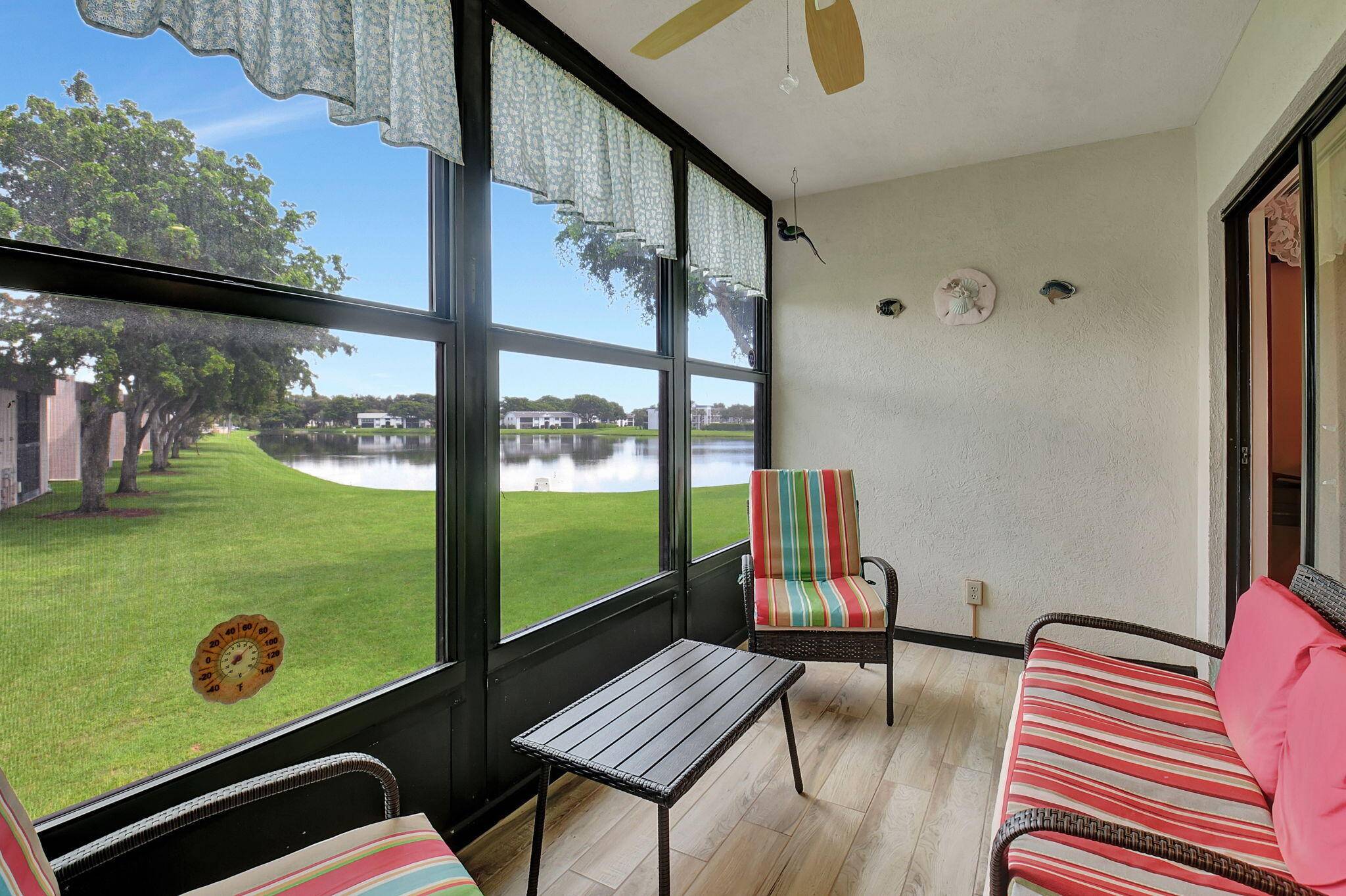 Check out this 2 Bedroom 2 Bath Beautifully Updated Waterview condo in the sought after Active Community of Lakes Of Delray.
