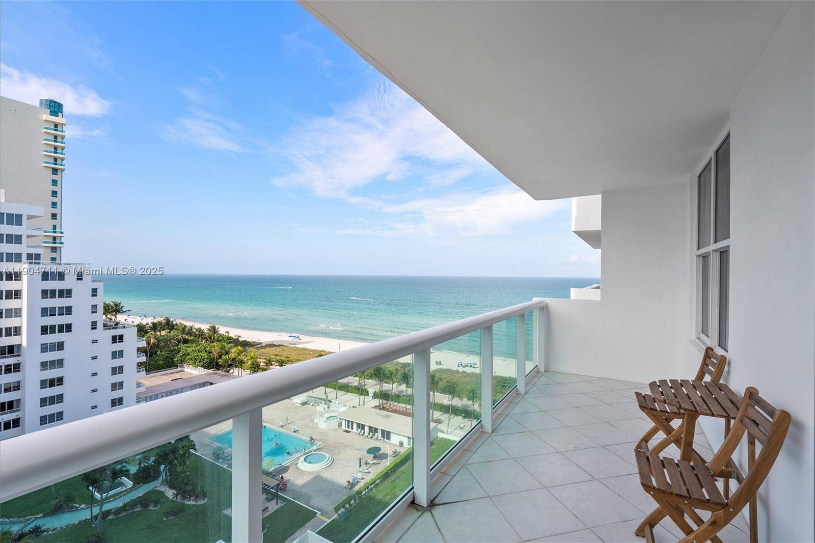 Sunlit and immaculate 1, 225 sq ft oceanfront 1BR den 2BA residence at Carriage Club South, easily converted to a two bedroom, with ocean views from every room.