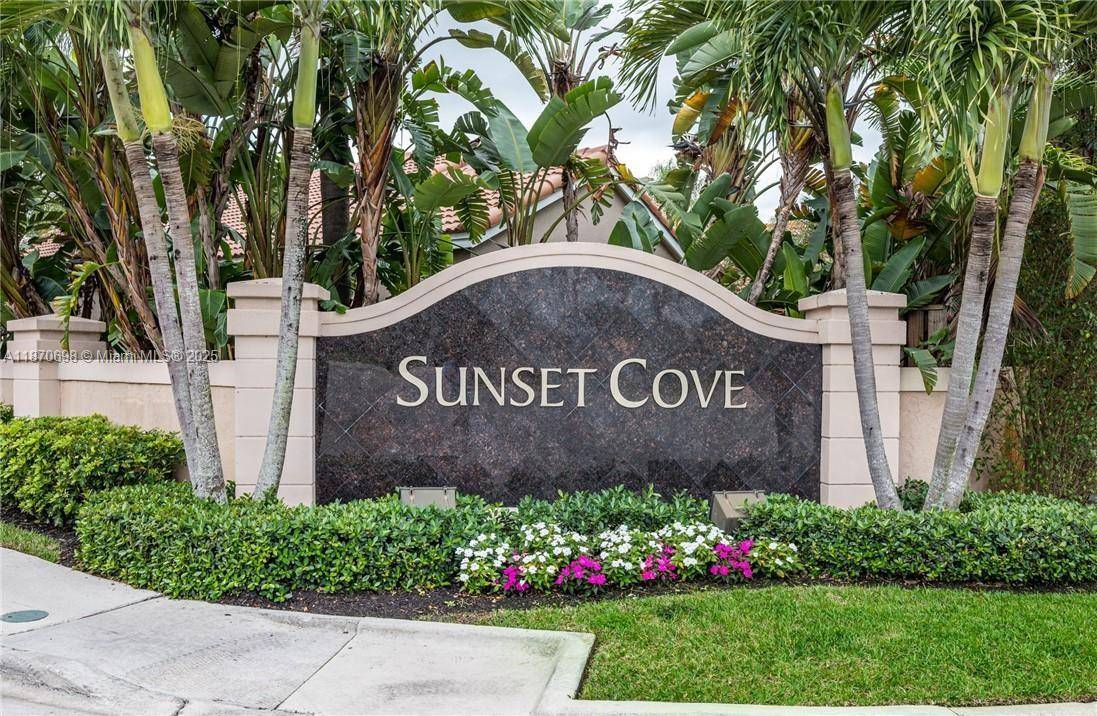 Experience the beauty of this exceptional single family situated in the desirable Sunset Cove community.