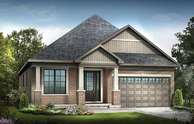 The Butternut II model B is an award winning bungalow, where you're welcomed into the home by the focal point fireplace.