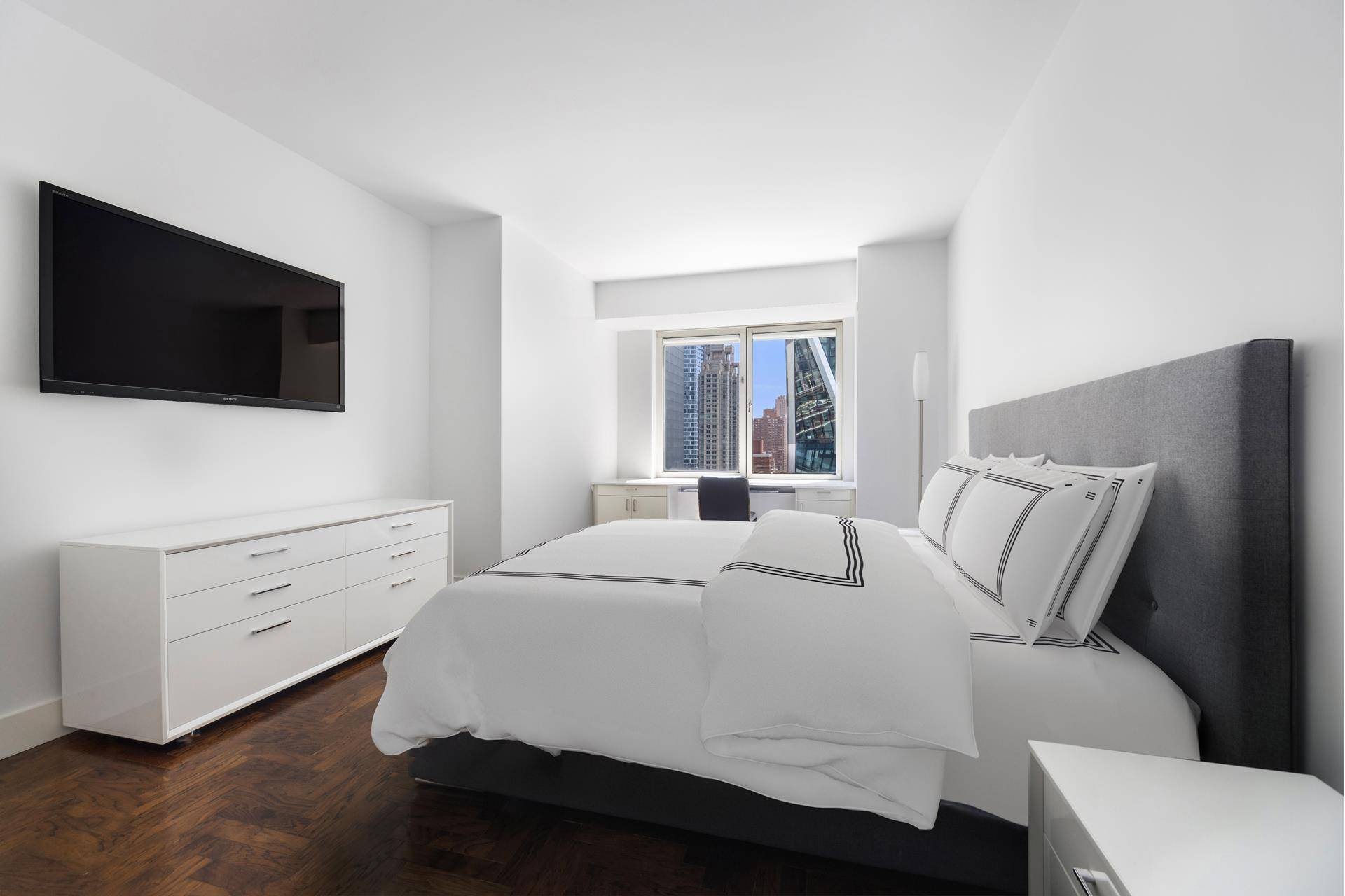 This Loft like 2 bedroom 2 bathroom has spectacular Central Park Views.