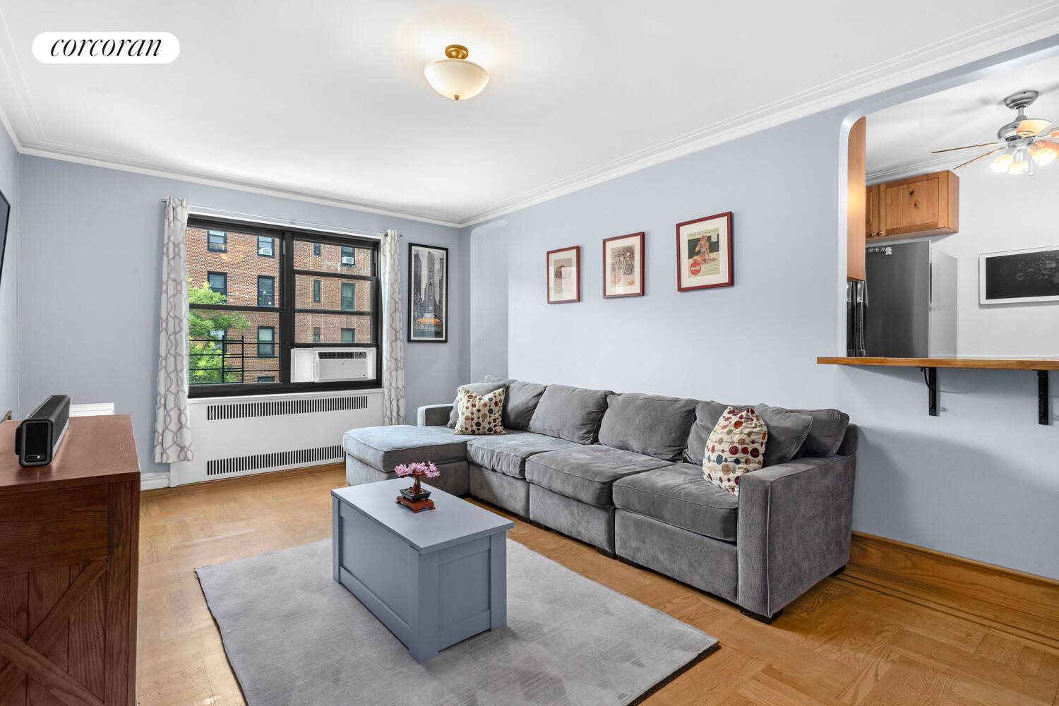 Welcome to this bright and elegant 2BR 2BA corner residence at 50 Park Terrace East.