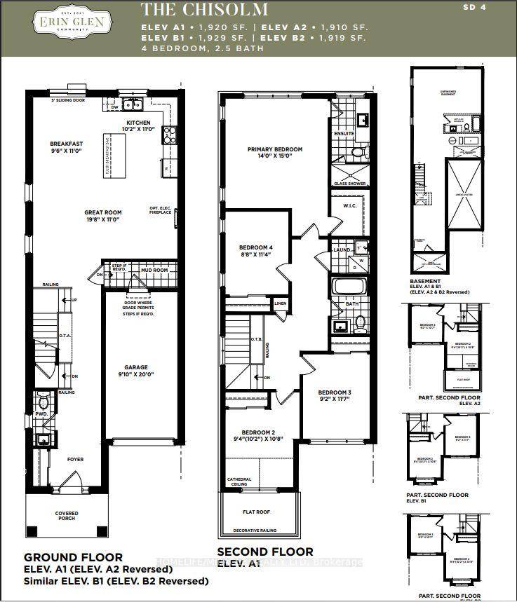 Showing after Oct 3rd closing Available from Oct 05, 2025 Luxury Living in Erin Brand New semi detached 4 Beds, 3 Baths 1920 Sq.