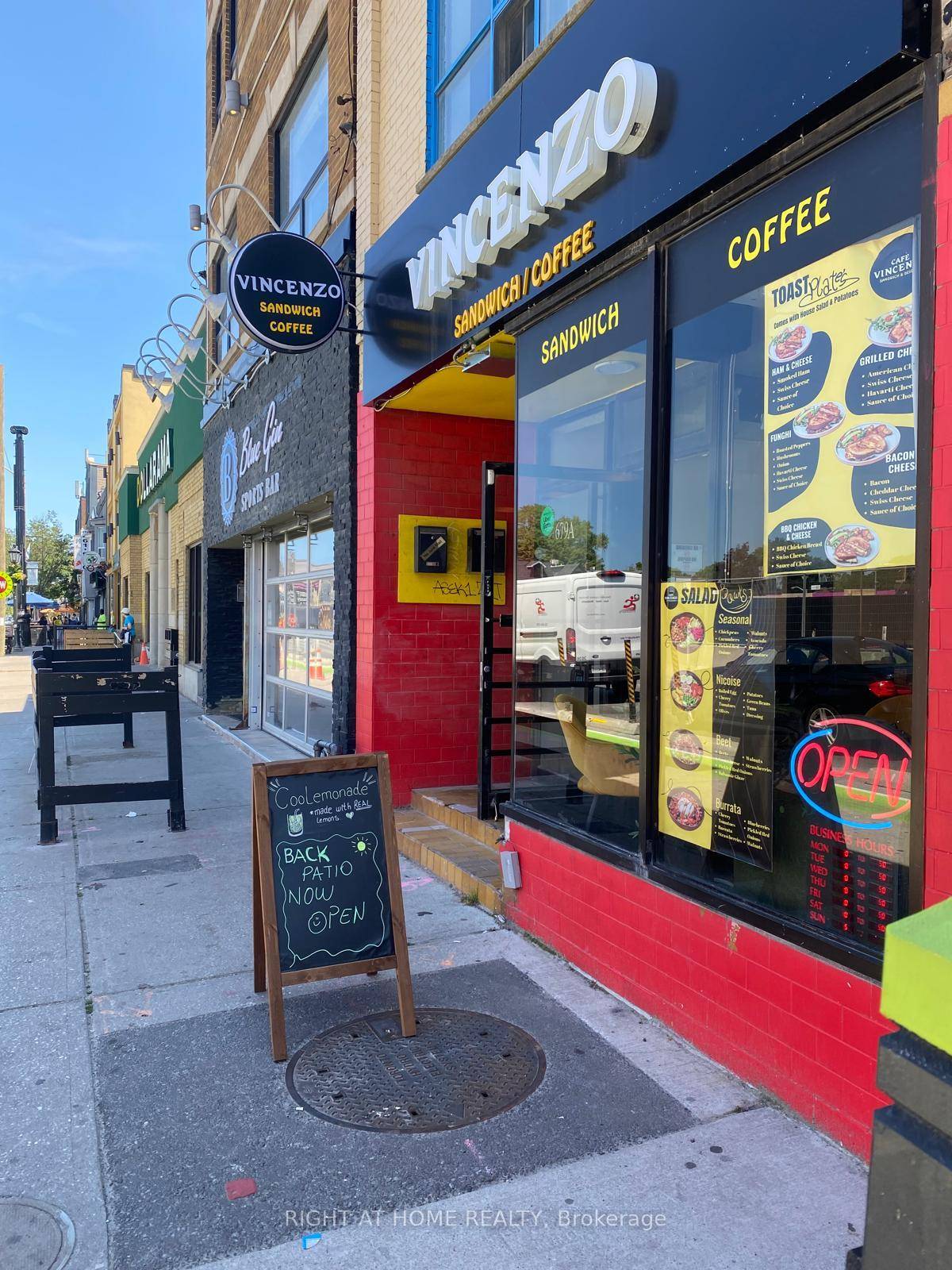 An incredible opportunity to own Vincenzo Sandwich amp ; Coffee, a fully equipped and beautifully designed cafe located in a high traffic area with excellent visibility.