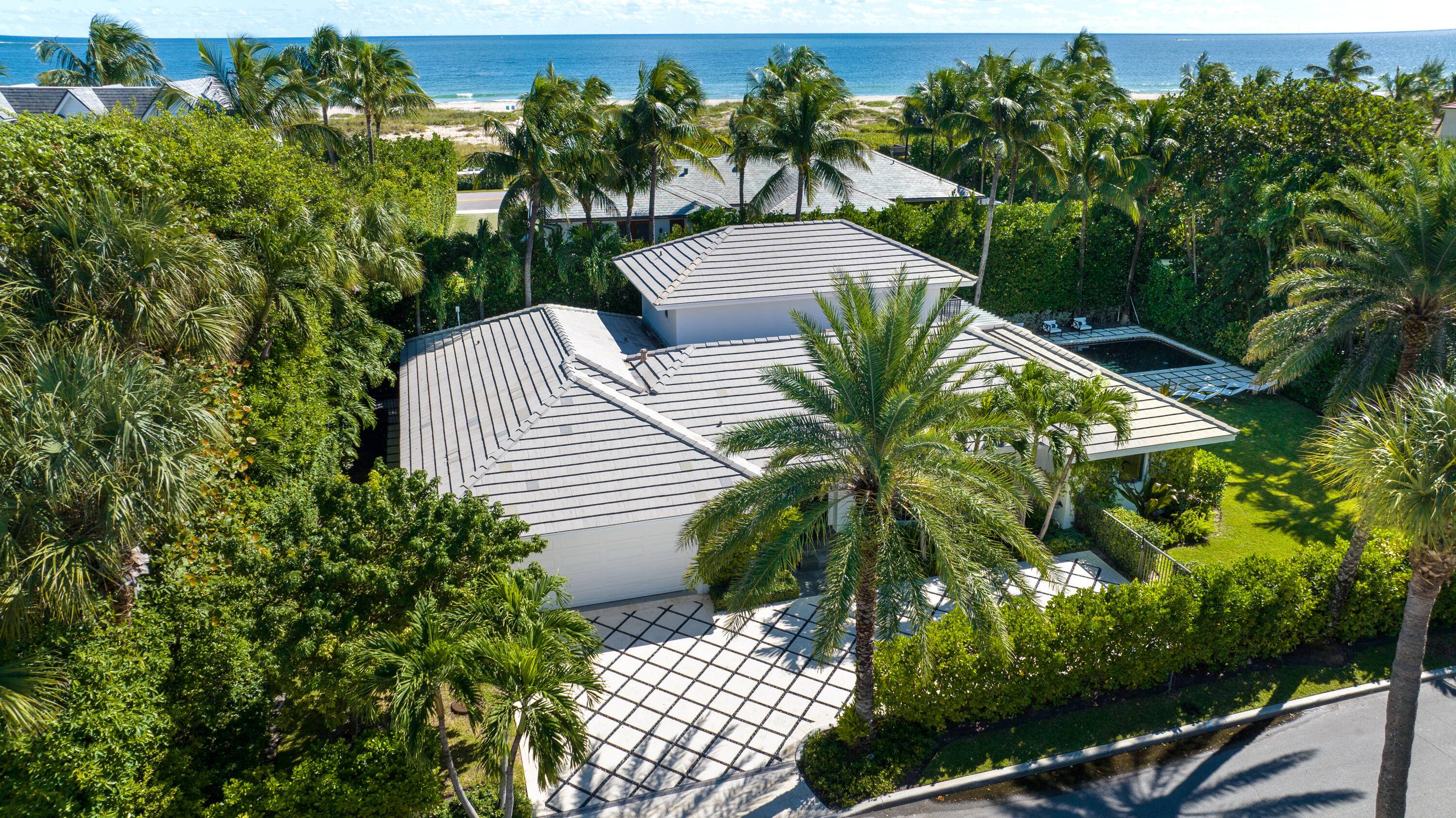 This ideal Palm Beach rental is located on a quiet north end street.