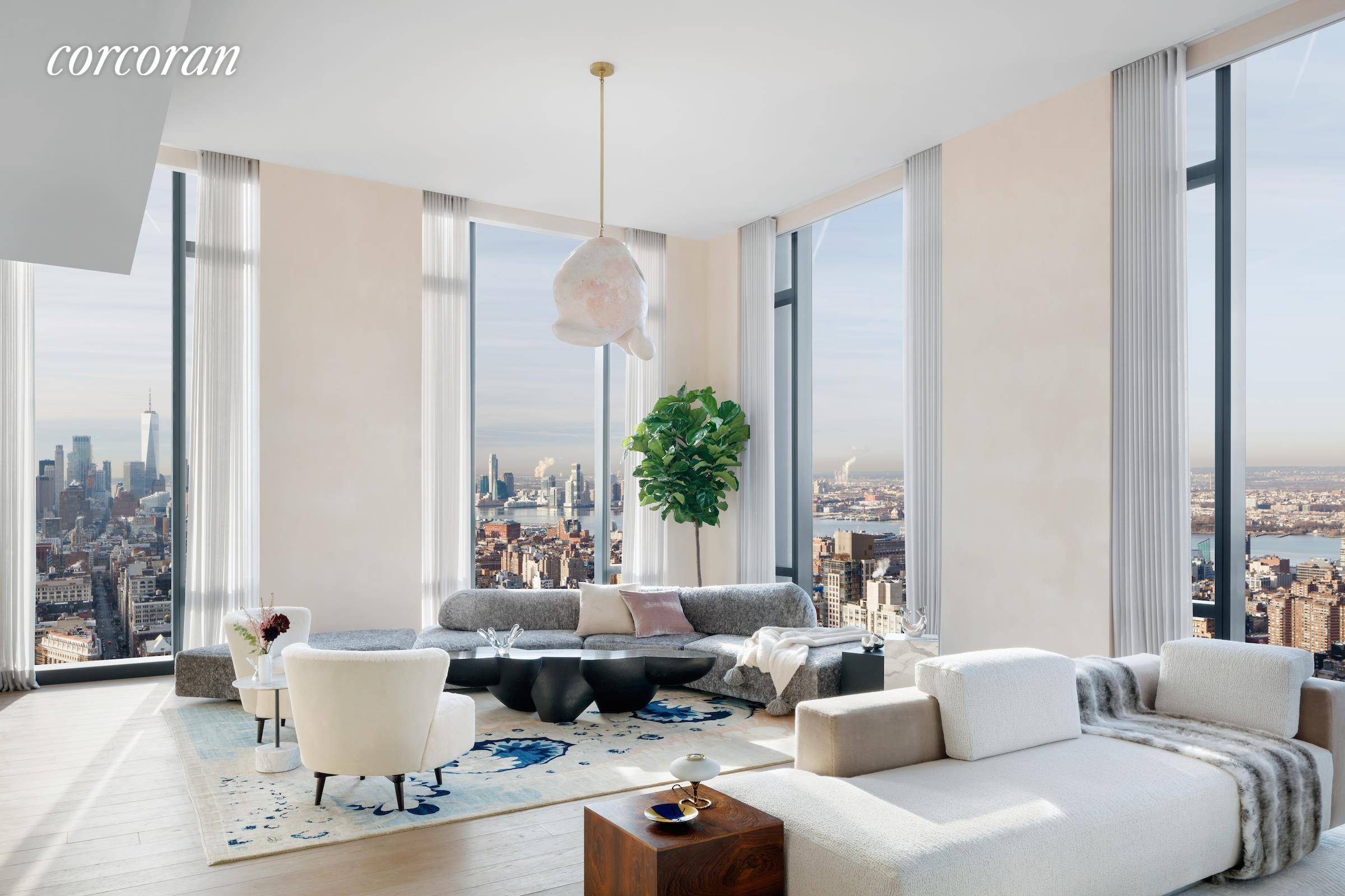 IMMEDIATE OCCUPANCY ! 277 Fifth Avenue, the tallest residential building on Fifth Avenue, offers truly spectacular 360 degree views from this special full floor residence that span the city and ...