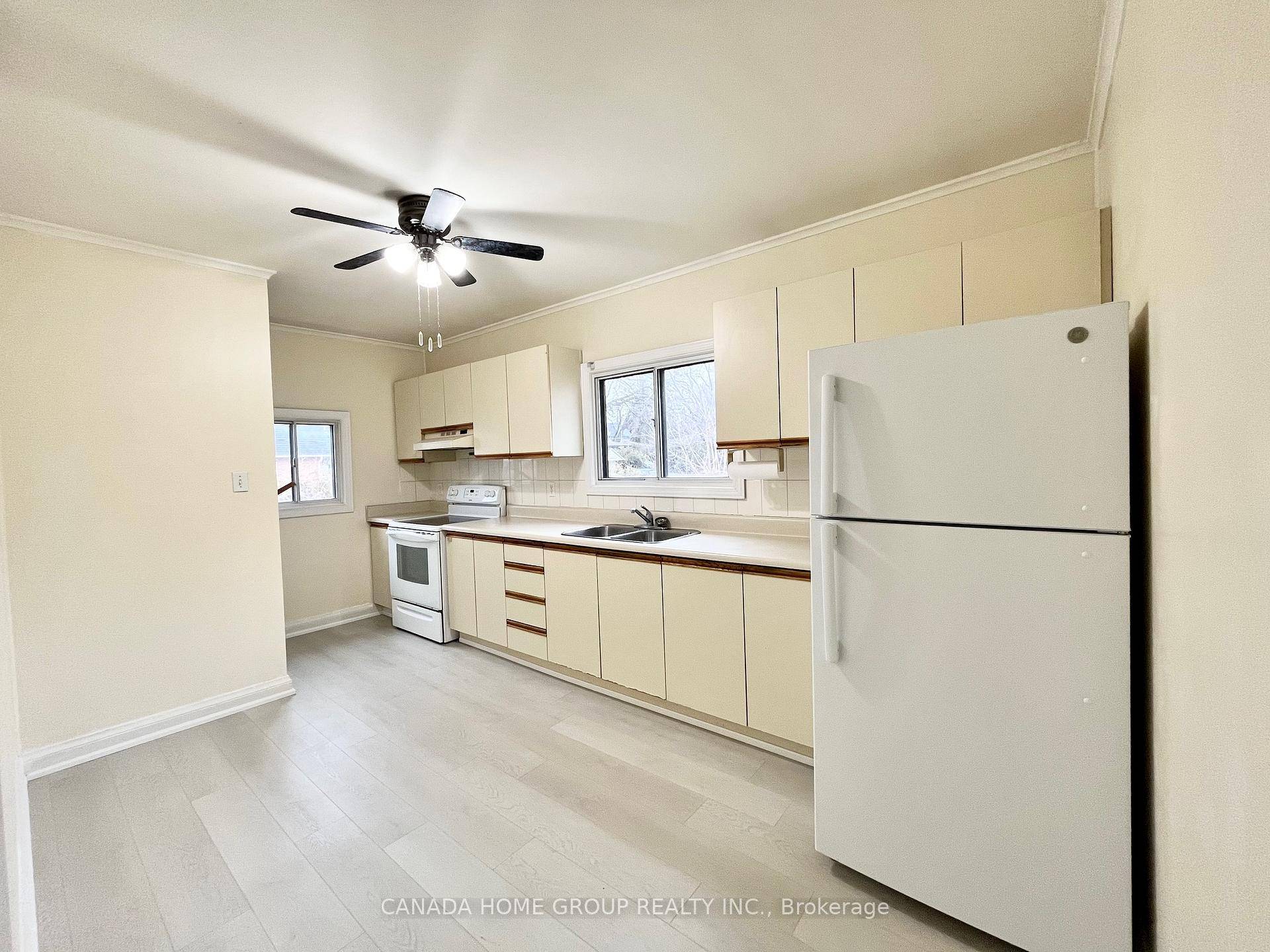3 bedrooms, 1 bathroom, Hardwood flooring throughout, Detached house with yard.