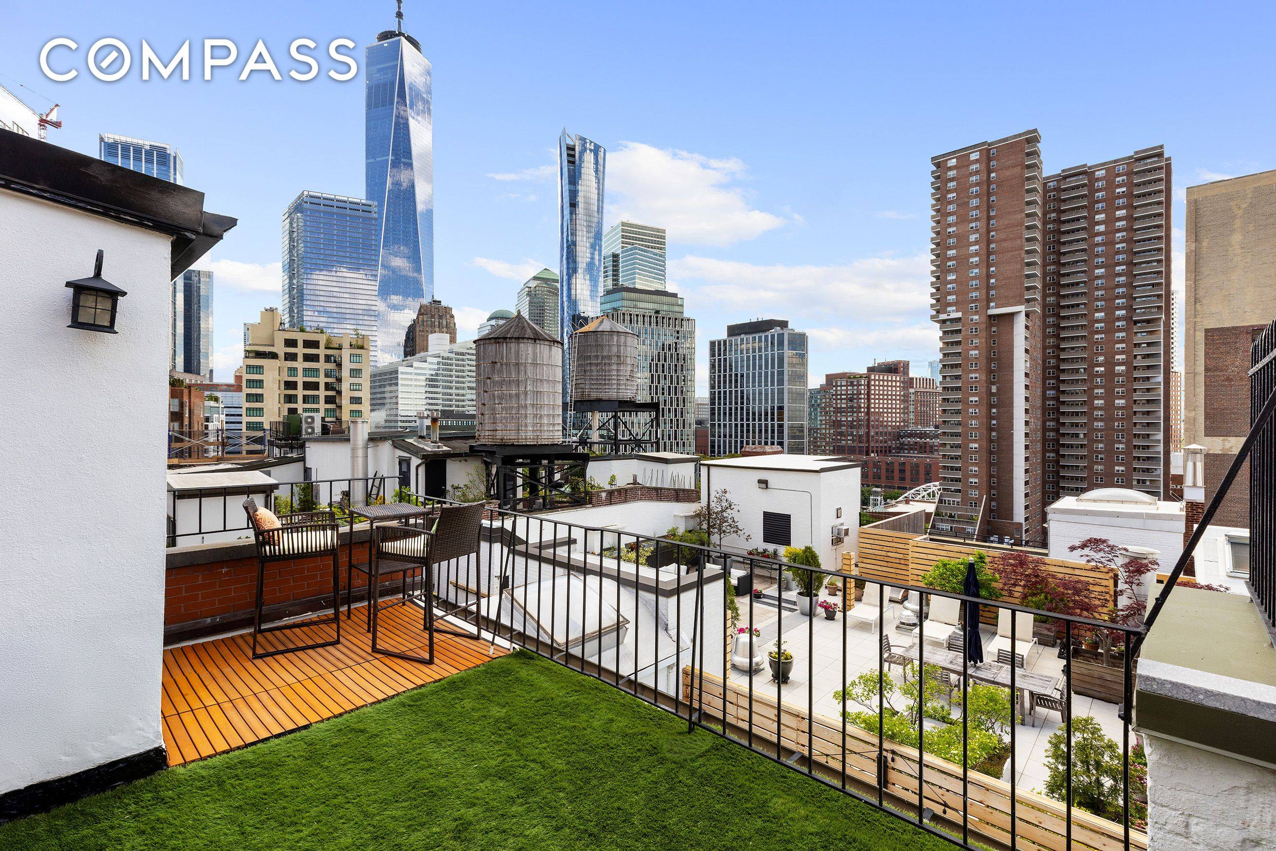 Tribeca Loft Triplex with Private Rooftop Oasis This true Tribeca loft blends historic charm with rare outdoor living across multiple levels.