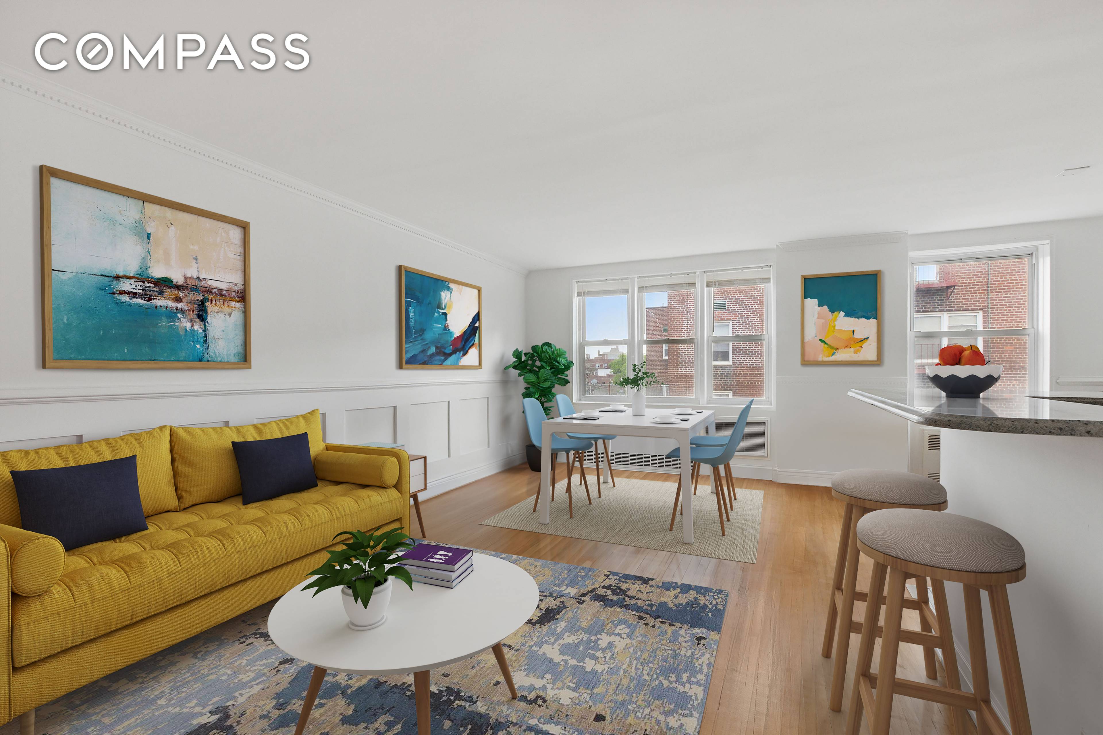 Spacious Top Floor One Bedroom Apartment in good condition with Flexible Layout in Ditmas Park.