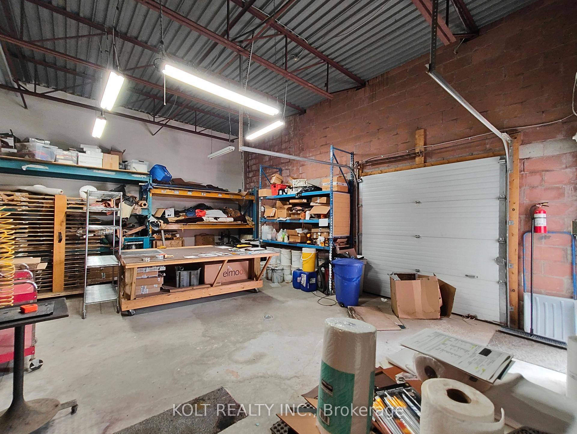 Ultra rare 1113 SF small bay unit with industrial area and private office.