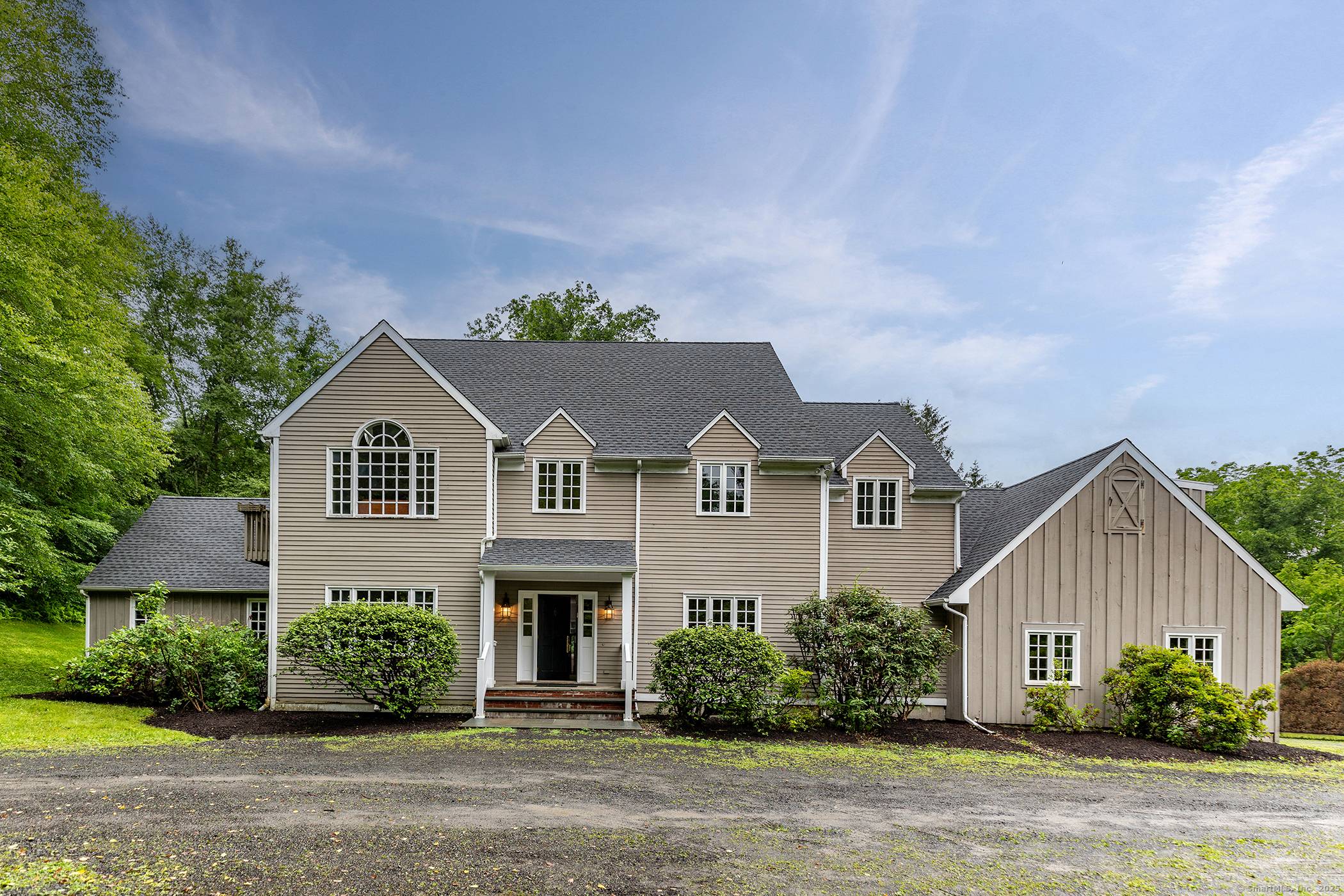 Gracious Colonial on 5. 74 Private Acres in New Milford.