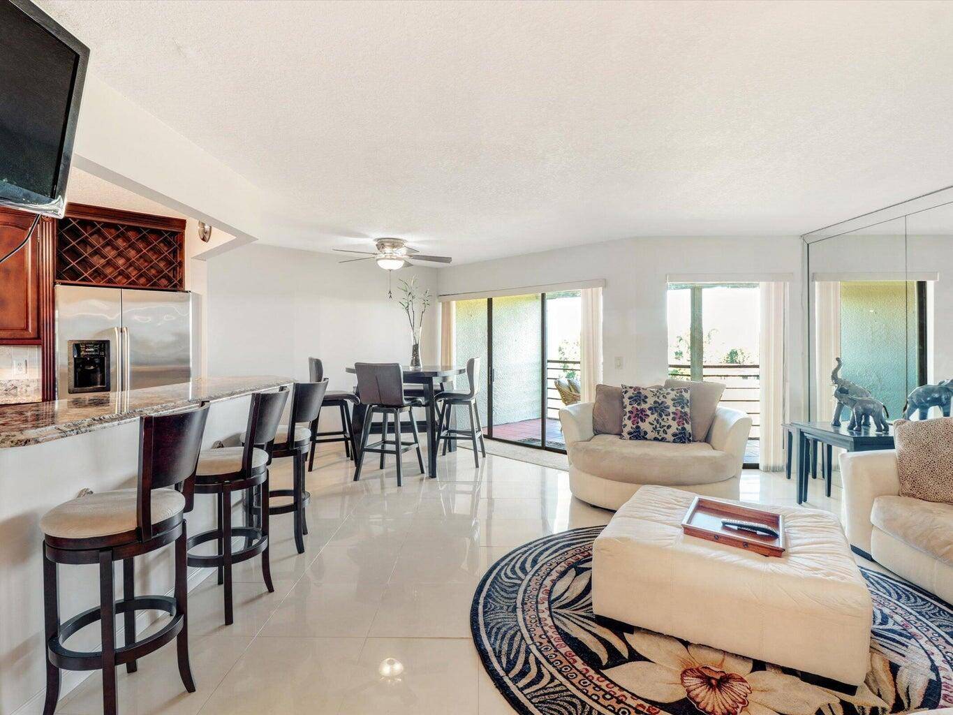 Light, bright, and spacious 2 2 corner penthouse 4th floor unit in beautiful Camino Real Village.