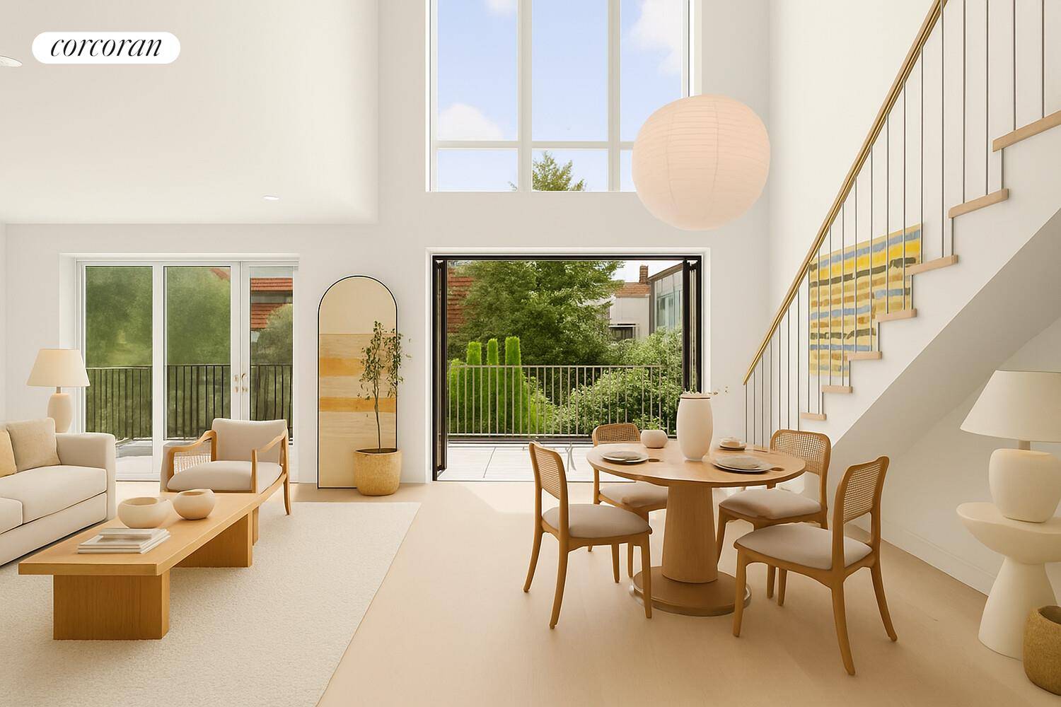 Greenpoint Penthouse Condo Perfection Residence 3B is a palatial three bedroom, three bath condo with double height living room and over 1, 000sqft of private outdoor space.