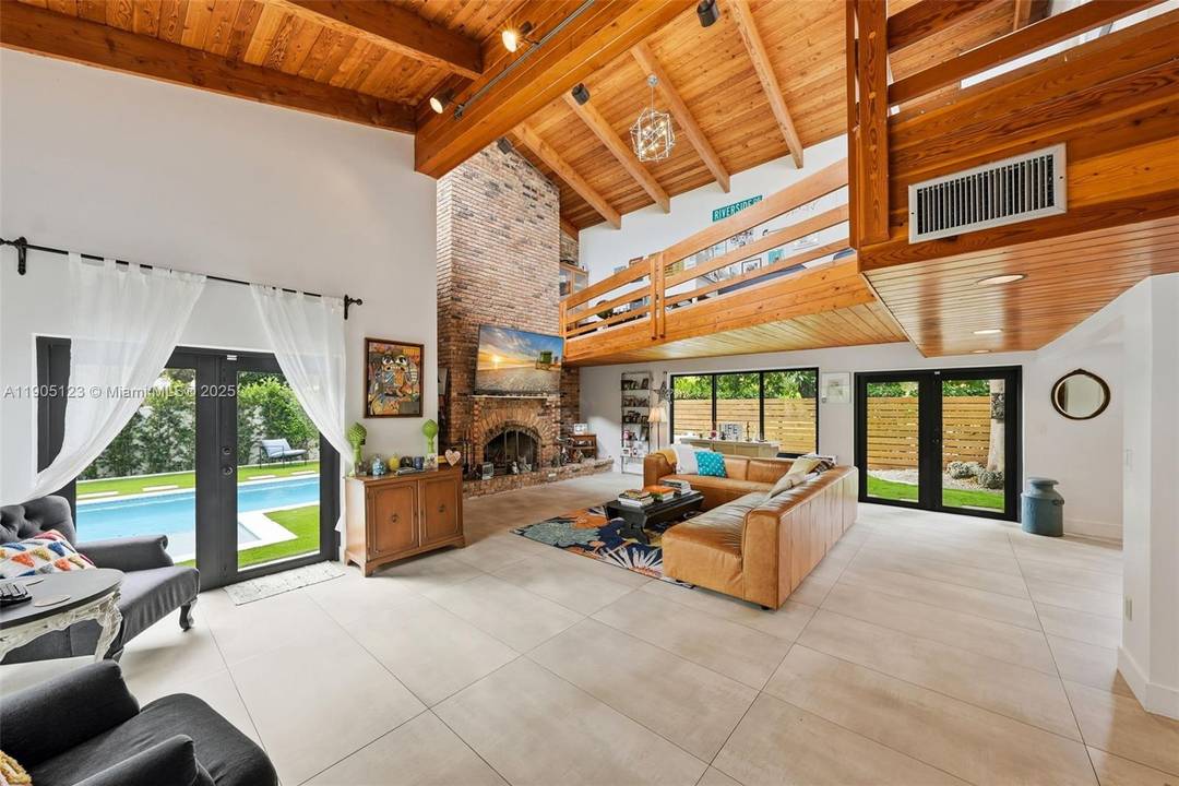 Beautiful corner residence on a quiet cul de sac in desirable Miami Shores, just one block from the bay and three blocks from Bayshore Park.