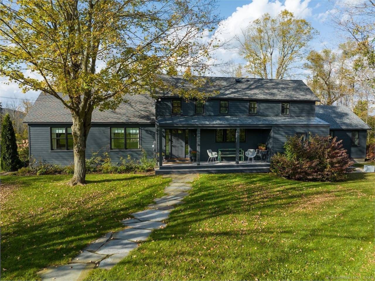 Renovated Sharon Farmhouse with Brook Views Knibloe Hill Road, CT This newly renovated farmhouse graces one of Litchfield County's most coveted addresses, overlooking a peaceful babbling brook in Sharon, Connecticut.