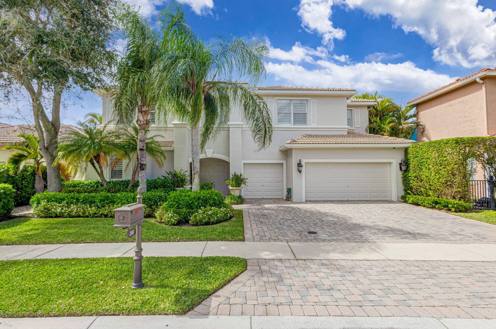 Highly Sought after courtyard home nestled on a nice private lot with a large yard plus spacious pool patio in a lovely courtyard with 1 BR 1 BA guesthouse.