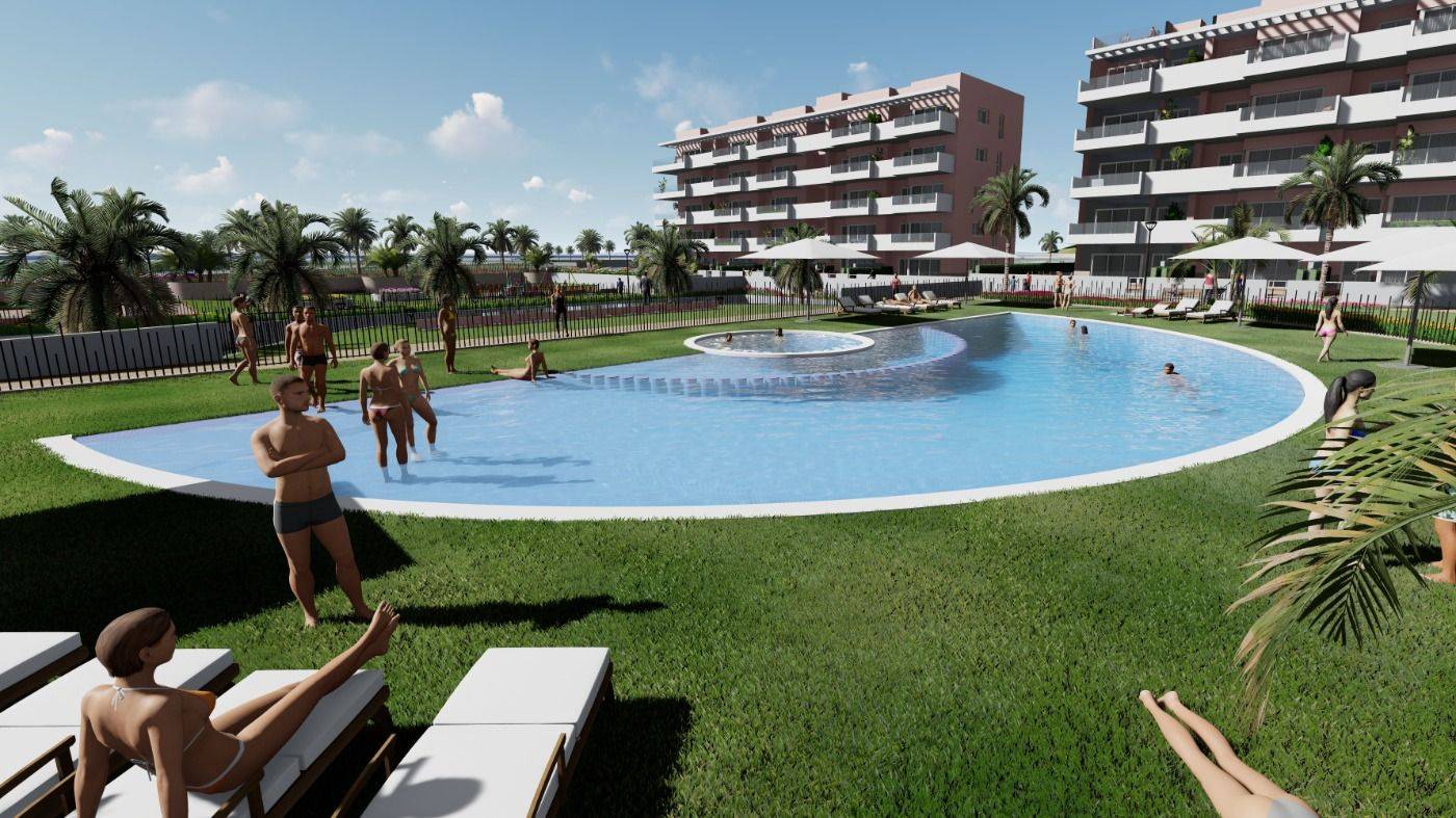 NEW BUILD RESIDENTIAL IN EL RASO, GUARDAMAR DEL SEGURA New Build residential complex of modern style apartment in El Raso, Guardamar del Segura !