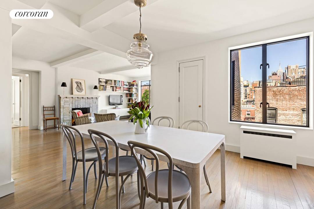 Residence 9DE is an exceptional two bedroom, two and a half bathroom home that seamlessly blends scale, thoughtful design, and timeless prewar charm all set on one of Greenwich Village's ...
