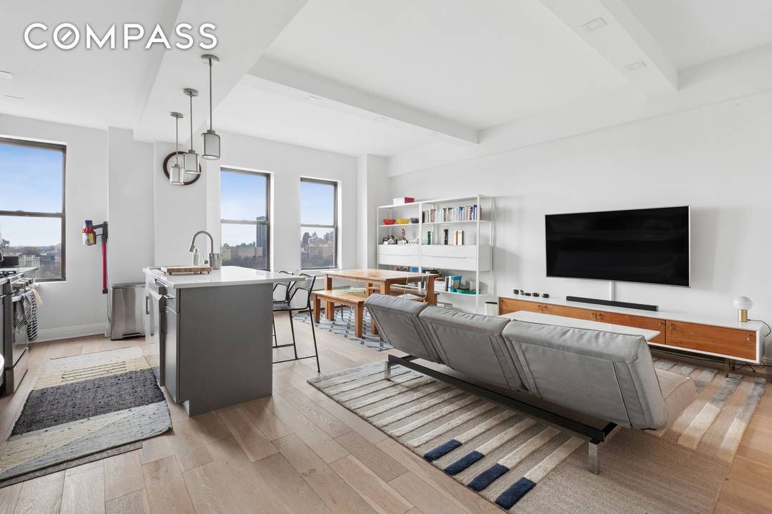 Admire sweeping views of Central Park from every room of this beautifully reimagined 1 Bedroom 1.