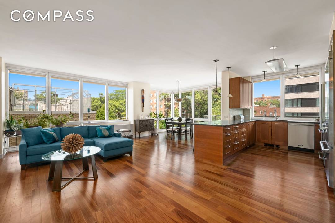 Embrace the coveted Riverdale lifestyle in this pristine corner three bedroom, three and a half bathroom featuring sun drenched interiors, a desirable semi split layout and private outdoor space in ...