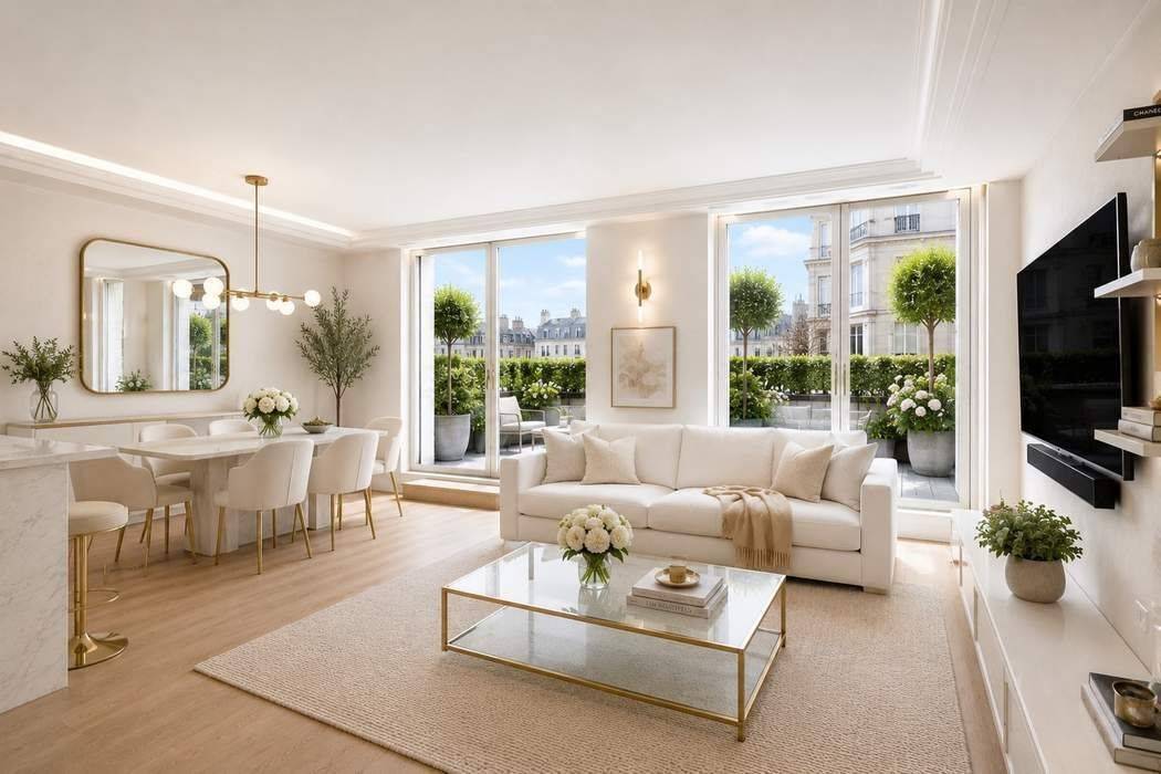 Stylish, Renovated Home with Expansive Private Terrace Experience the perfect blend of modern elegance and outdoor luxury in this beautifully gut renovated 2 bedroom, 2 bath residence featuring approx.