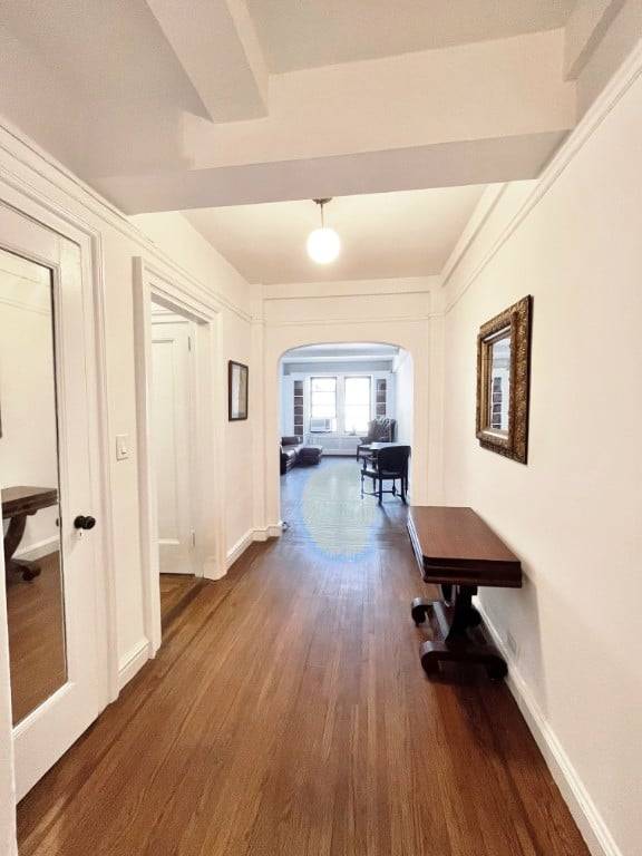 Incredibly spacious 1170 sq ft pre war two bedroom two bathroom plus dining room, half a block from Central park !