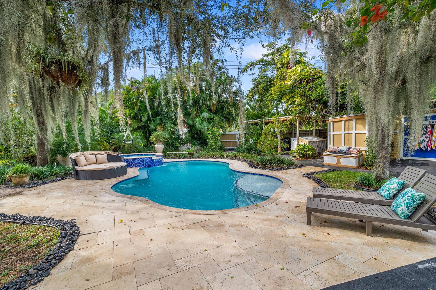 Experience the ultimate tropical getaway in these two stunning waterfront homes, offering a combined 7 bedrooms and 4 bathrooms.