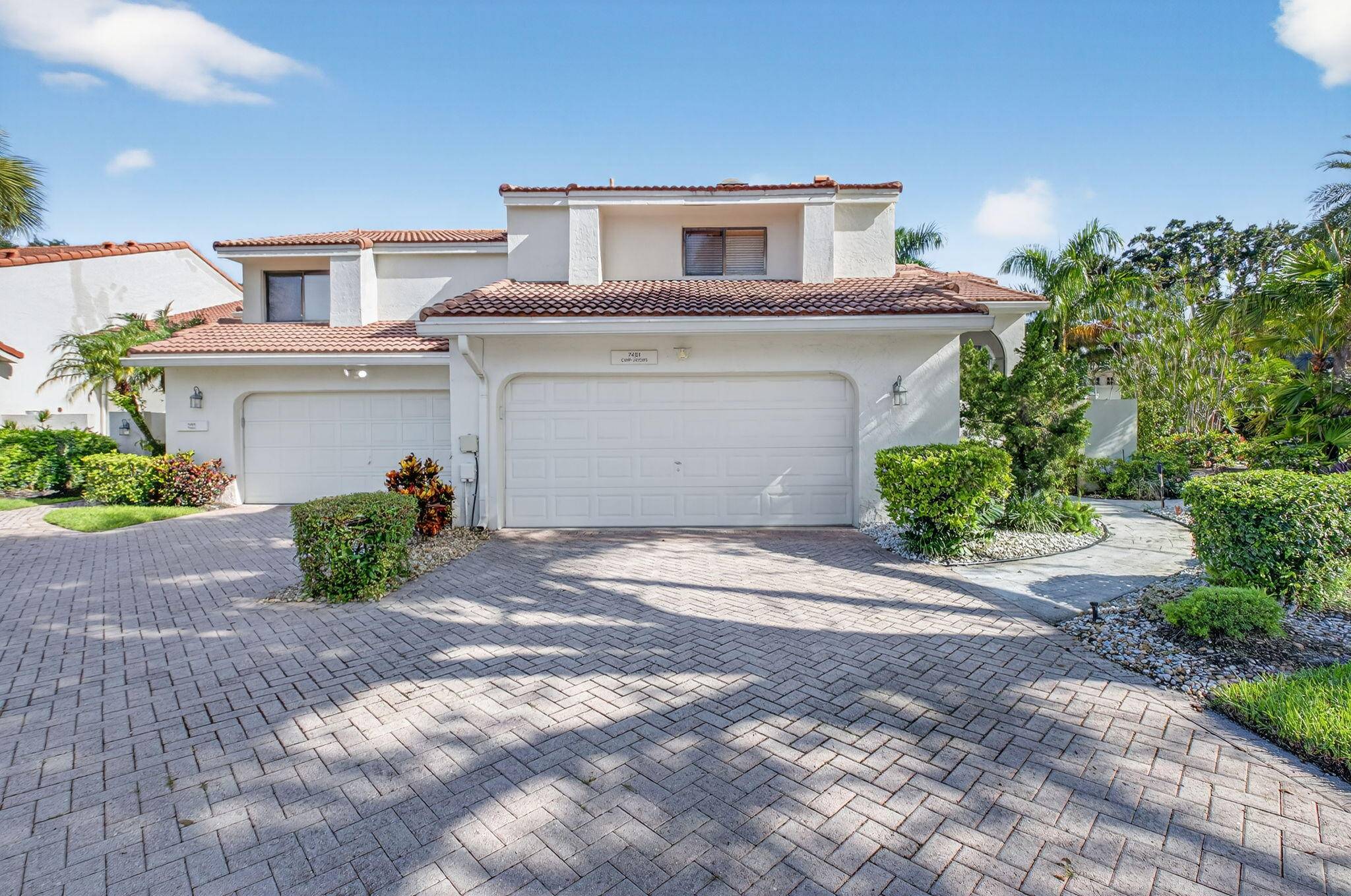 Updated Woodcrest townhome in private setting.