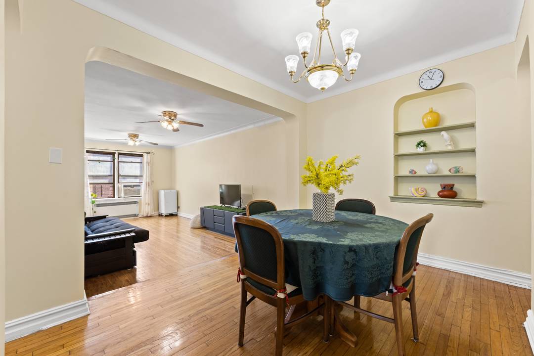 Welcome to this spacious, well maintained, and bright pre war one bedroom, one bath apartment in Jackson Heights one of NYC s most desirable historic neighborhoods.