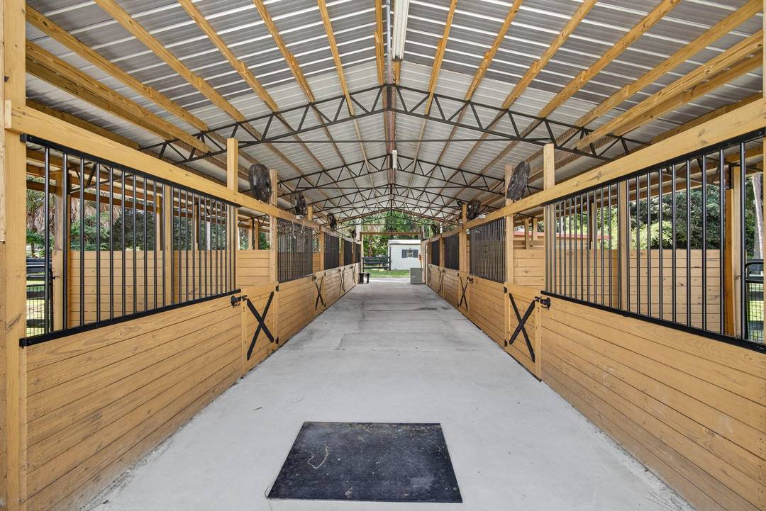 Loxahatchee Groves equestrian estate 10 min to WEF Near White Fences 5 shaded acres 9 stall barn with runouts 100200 irrigated arena Turnkey cottage Set on 5 private, tree lined ...