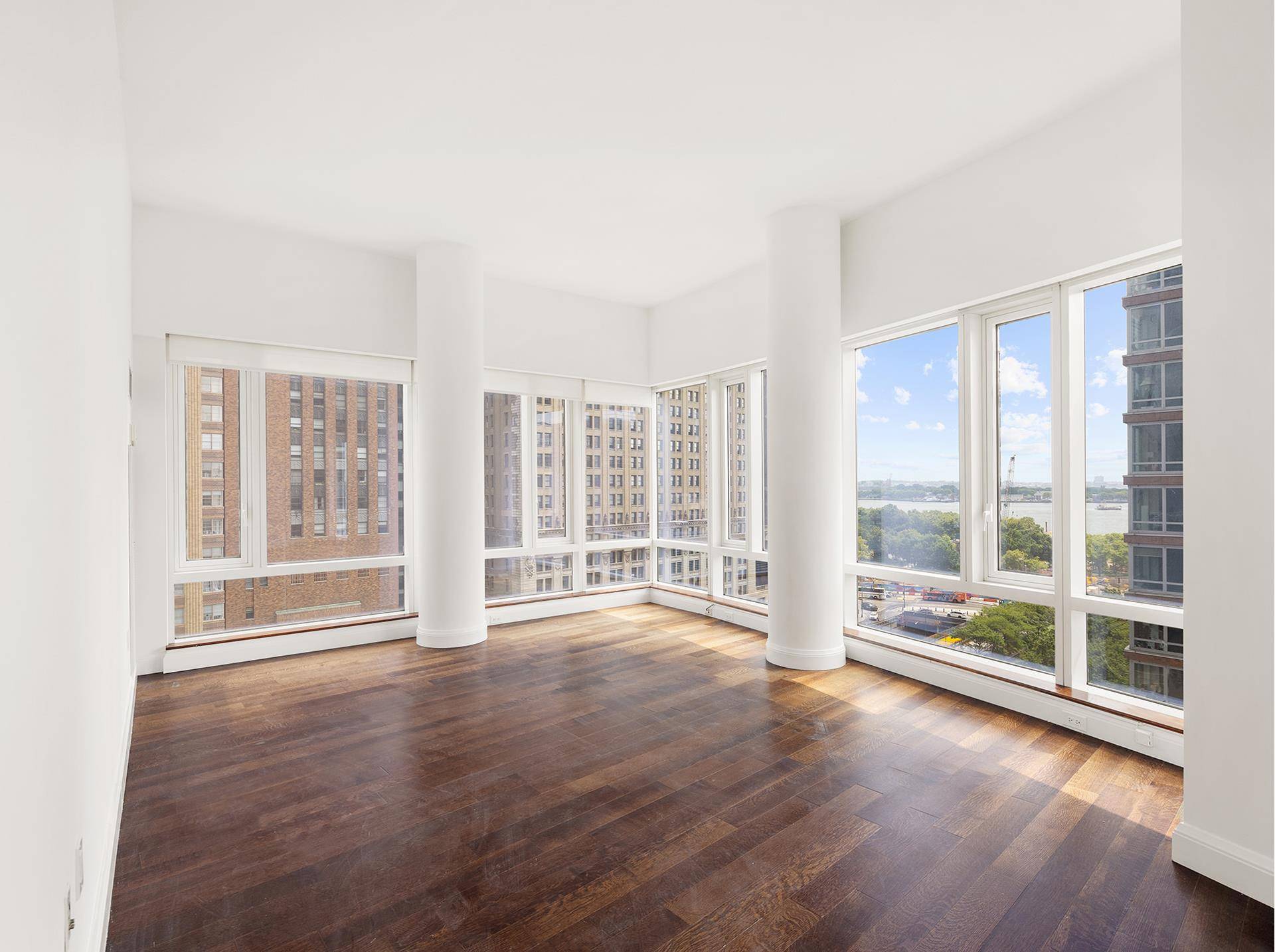 Welcome to this stunning luxury residence, a spacious 3 bedroom, 2 1 2 bathroom apartment located in the prestigious LEED Platinum Visionaire building, right in the heart of Battery Park ...