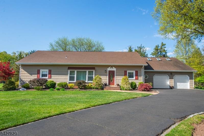 TURN KEY 4 bedroom expanded ranch in the desirable Belle Mead section of Hillsborough on 1 acre of parklike grounds.