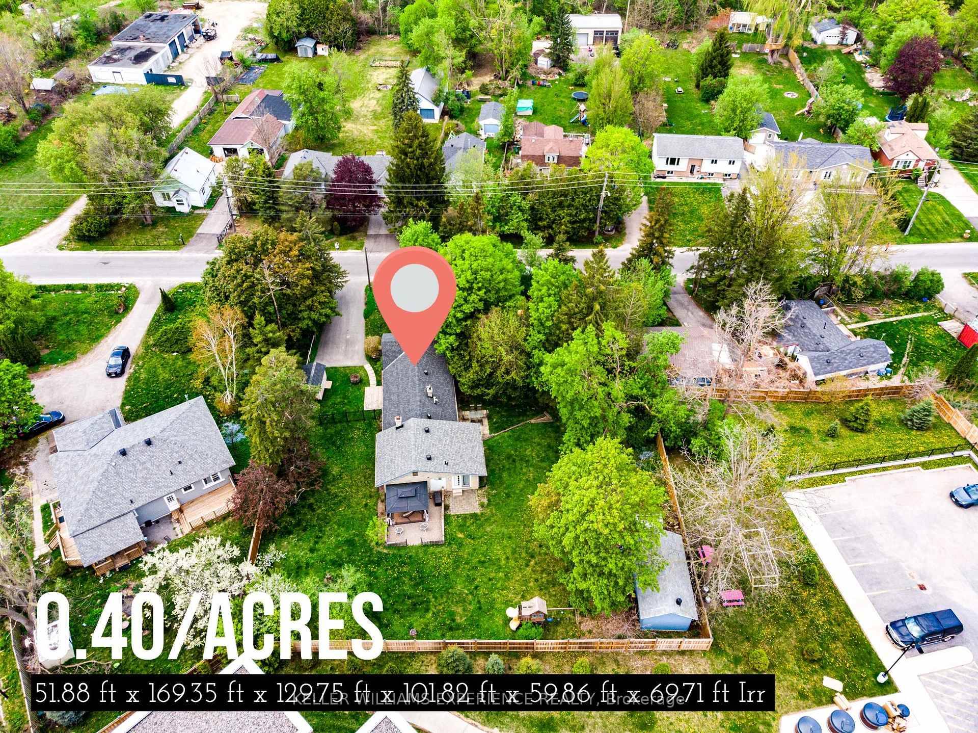 This charming property is nestled on a tranquil, mature 0.