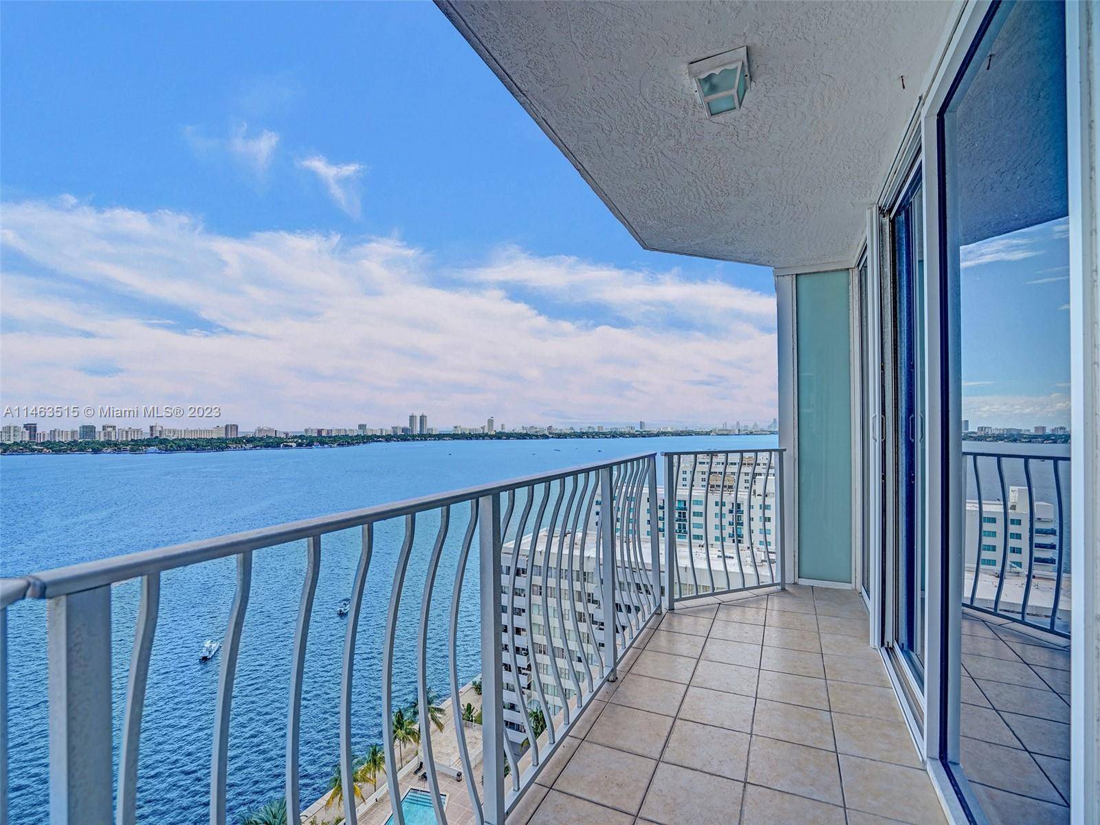 Stunning unobstructed South East high floor corner unit with stunning views of the Ocean and Biscayne Bay !