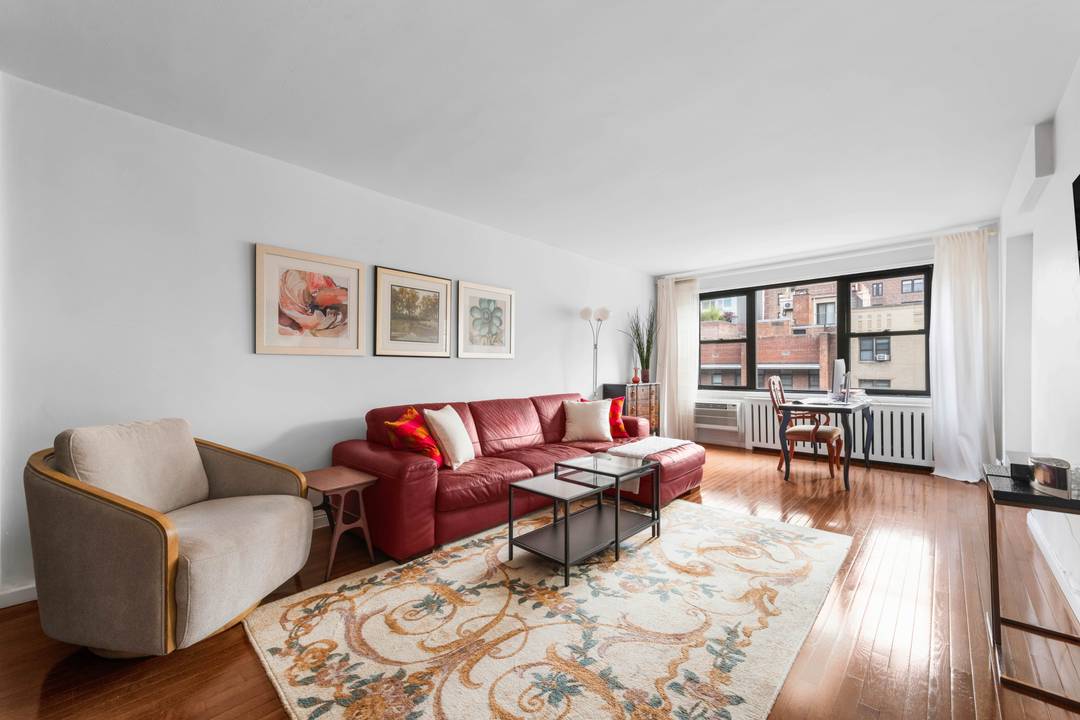 Welcome home to Unit 7L, an extra large 1 bedroom with a private terrace unit nestled in The Geneva, where spacious proportions meet thoughtful updates.