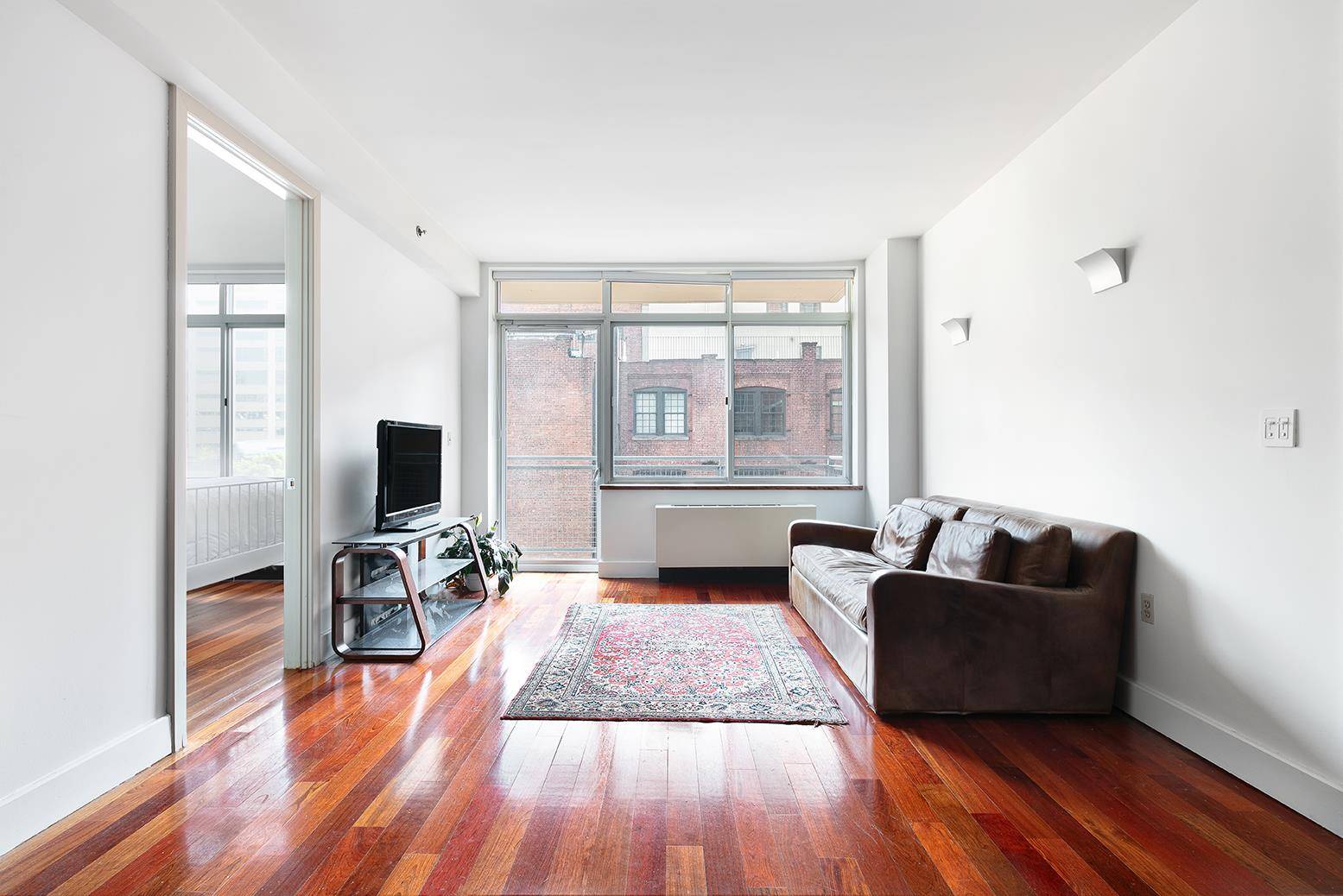 Located in the heart of Dumbo this two bedroom two full bathroom home with a private terrace has the ideal split bedroom layout.