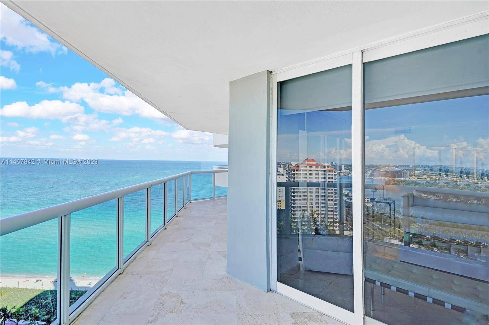 Completely renewed 2 bed room 2 Bathroom condo with an amazing Direct views to the Ocean and Intercostal from one of the best Balcony at La Gorce Palace.