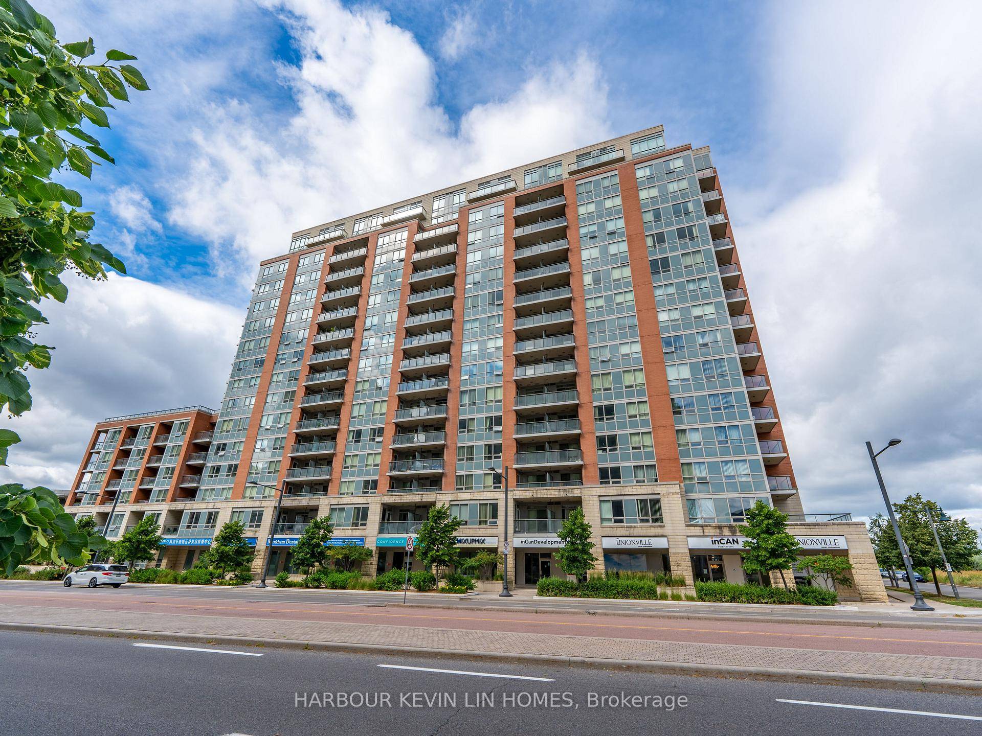 Rare Corner Unit Featuring Unobstructed Rooftop Courtyard Views, Located In The Prestigious Majestic Court Condominium In The Heart Of Downtown Markham.