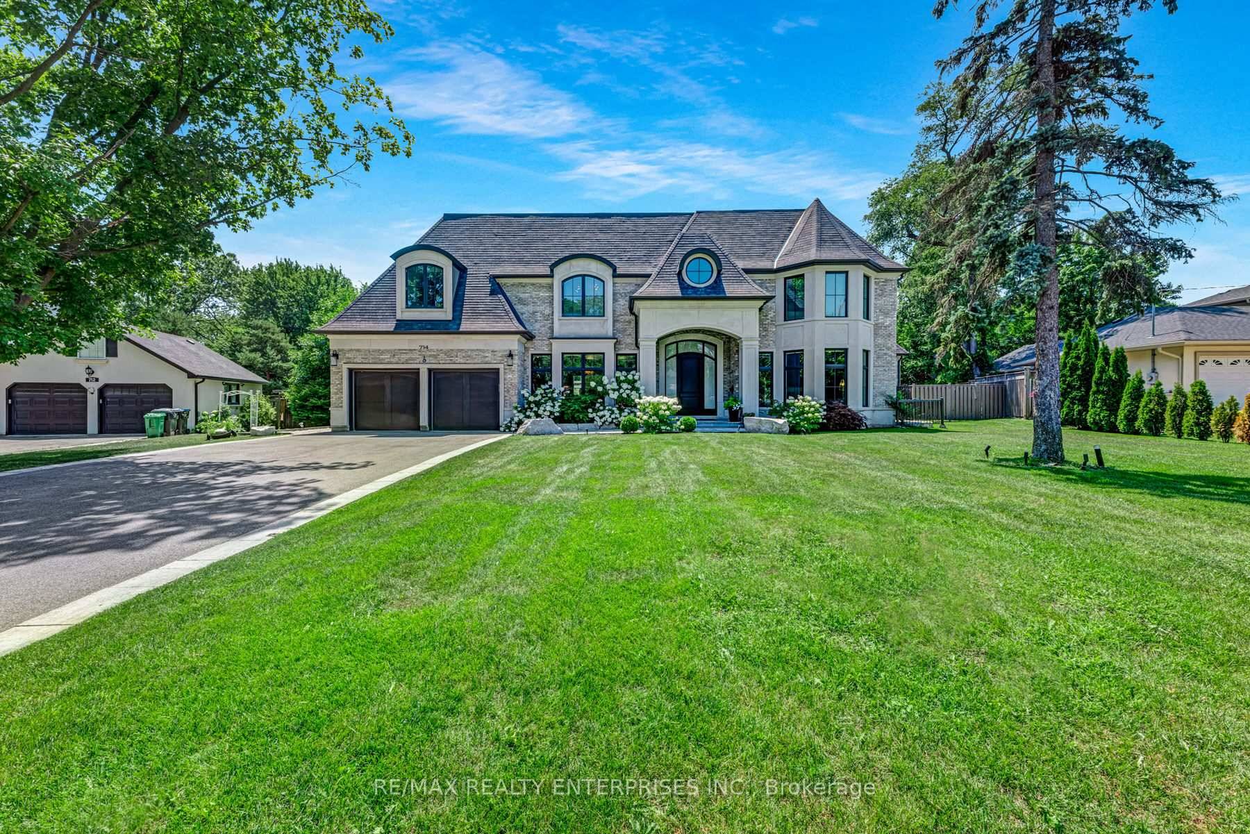 Welcome to 714 Atoka Drive a Magnificent Custom Built French Chateau Estate by Renowned Architect Bill Hicks, Tucked Away on A Quiet Cul De Sac in Mississaugas Prestigious Lorne Park ...