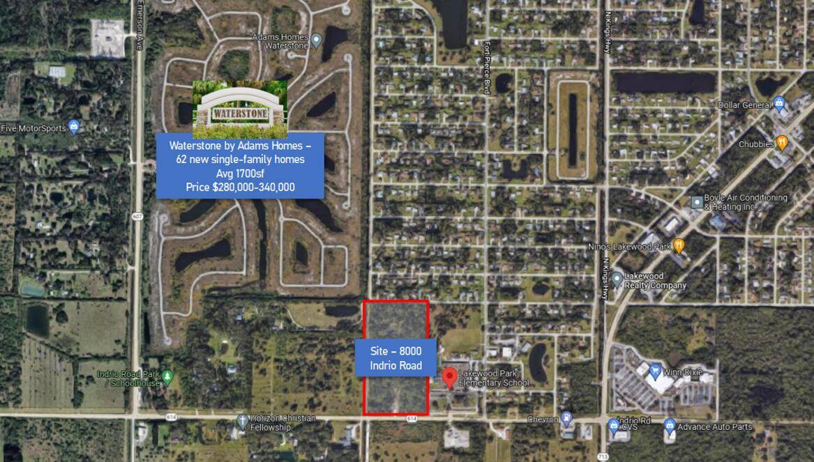 Excellent development opportunity, just off of Indrio road, east of I 95.