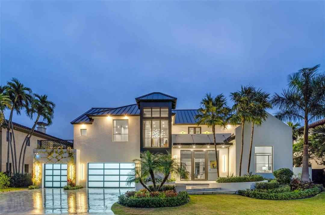 Reimagined Farmhouse Modern inspired deepwater estate sited on 100 feet of waterfrontage on the Luna Canal in the prestigious South Las Olas Isles, fresh from a multi year renovation and ...