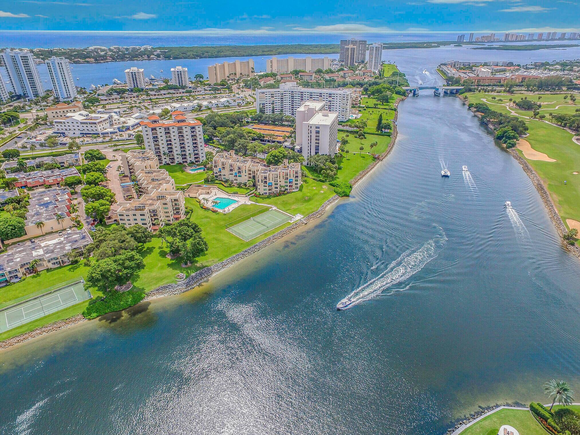 Enjoy amazing intracoastal water views from this spacious, corner, 2 Bedroom Den condo.