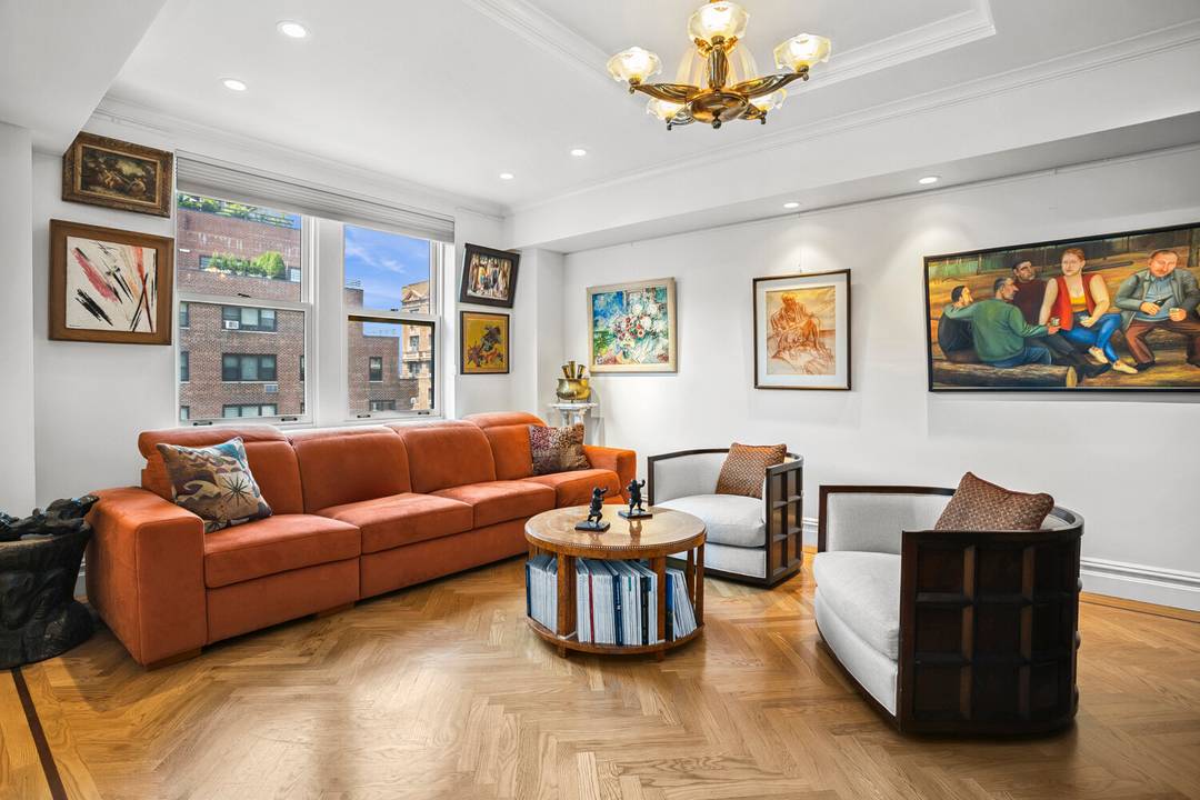 Grand and elegant, this renovated classic 7 residence, offers a flexible 2 3 bedrooms, 2.